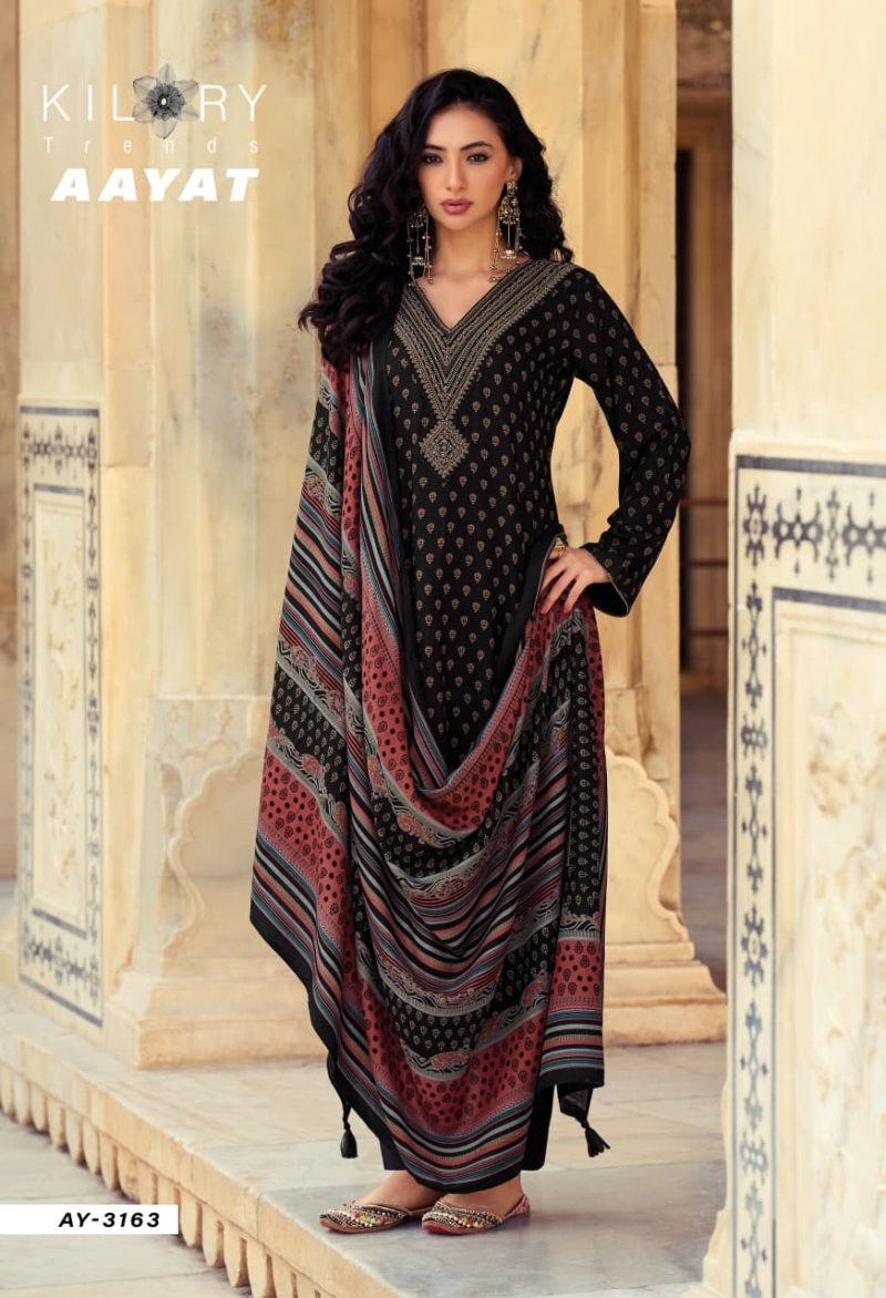 Aayat By Kilory Viscose Pashmina Dress Material 